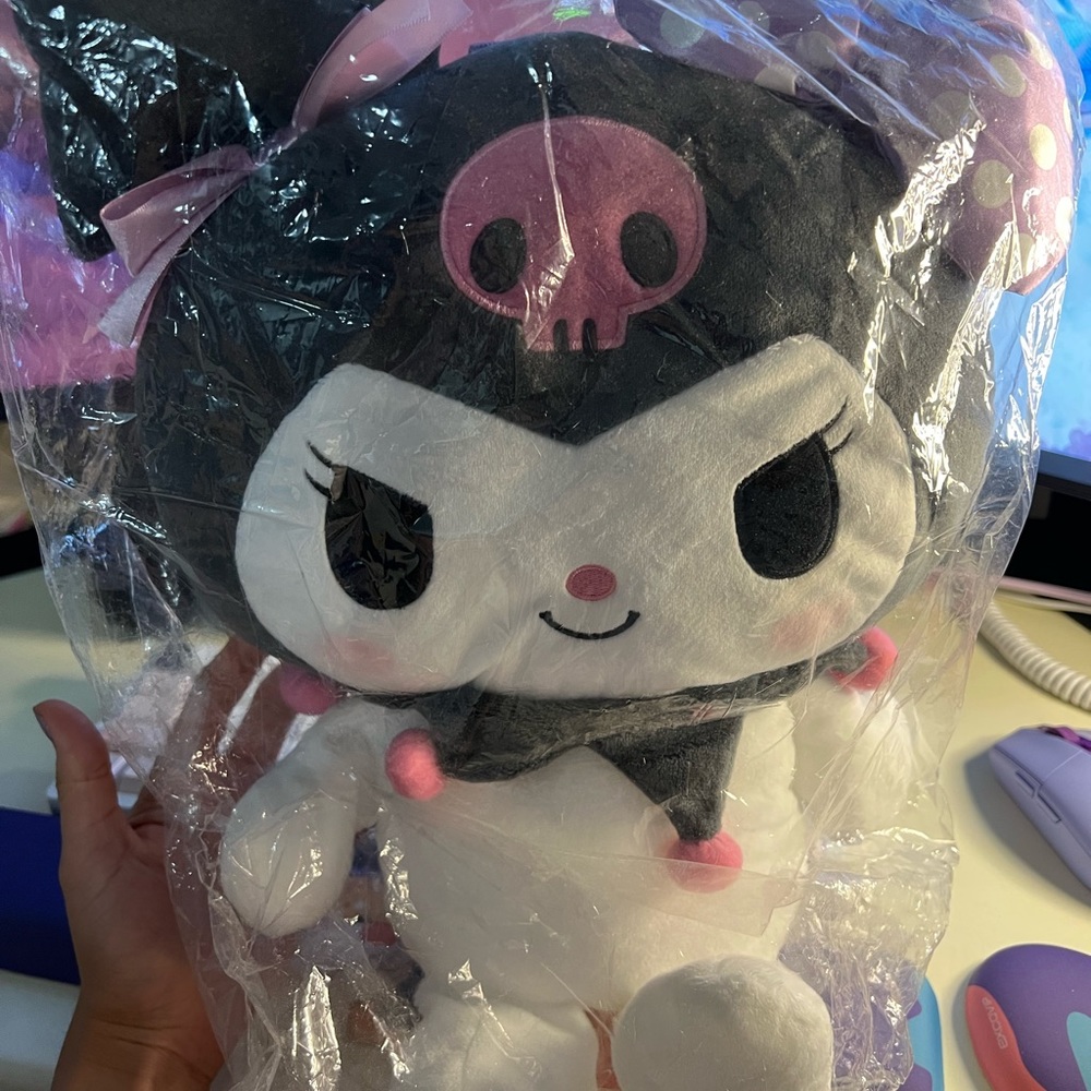 Kuromi backpack from the Kuromi Coffee Hour Ichiban Kuji by Sanrio